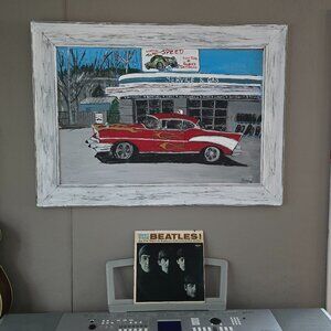 Large Acrylic Painting  "Car at Dollywood"